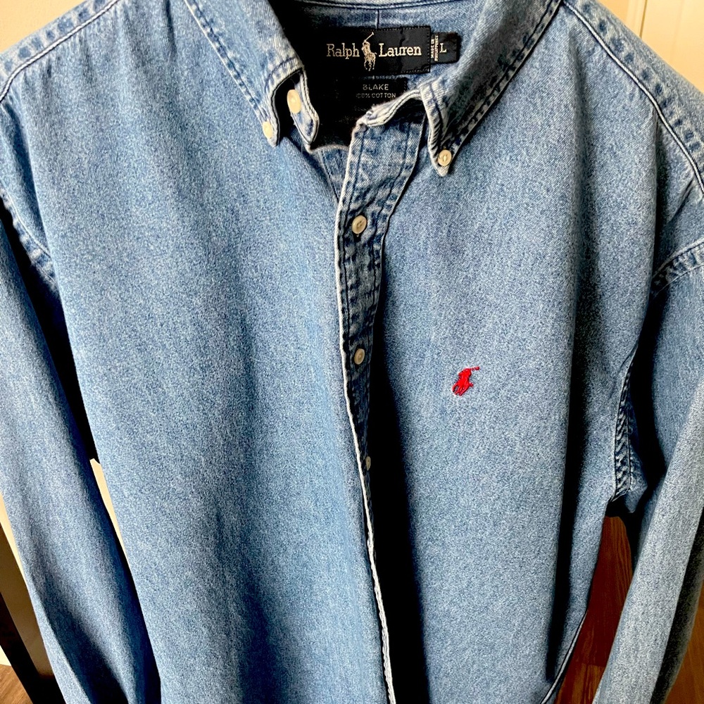 Long sleeve Ralph Polo shirt worn once with a outfit , mint condition…
